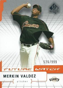 2004 SP Authentic #99 Merkin Valdez Front