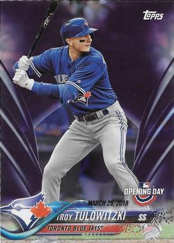 2018 Topps Opening Day - Purple #106 Troy Tulowitzki Front