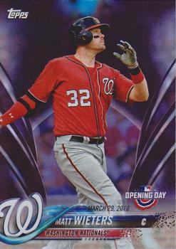 2018 Topps Opening Day - Purple #191 Matt Wieters Front