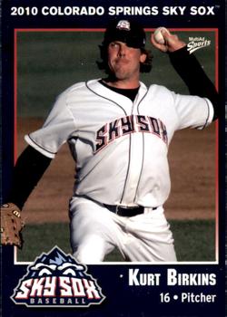 2010 MultiAd Colorado Springs Sky Sox #1 Kurt Birkins Front