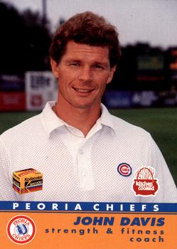 1991 Peoria Chiefs #28 John Davis Front