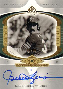 2004 SP Legendary Cuts - All-Time Autos #AA-RF Rollie Fingers Front