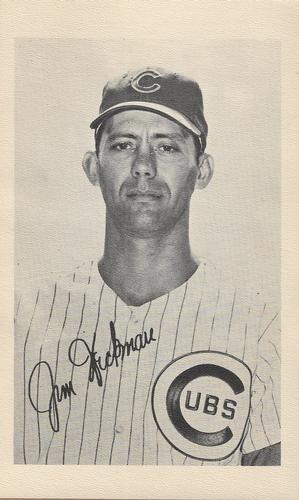 1972 Chicago Cubs Black and White Picture Pack B #NNO Jim Hickman Front