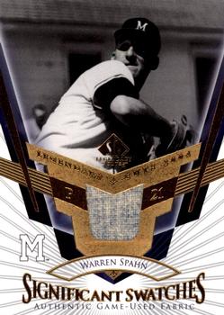 2004 SP Legendary Cuts - Significant Swatches #SS-WS Warren Spahn Front