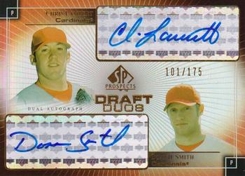 2004 SP Prospects - Draft Duos Dual Autographs #DD-LS Chris Lambert / Donnie Smith Front