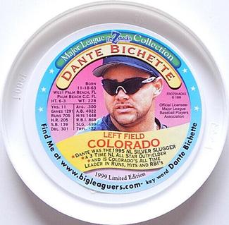 1999 FroZsnack's Highscreamers Lids #NNO Dante Bichette Front