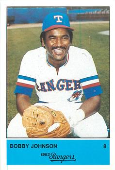 1983 Affiliated Food Stores Texas Rangers #NNO Bobby Johnson Front