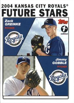 2004 Topps 1st Edition #330 Zack Greinke / Jimmy Gobble  Front