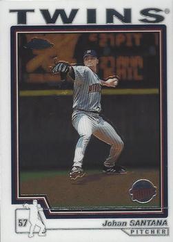 2004 Topps Chrome #115 Johan Santana Front