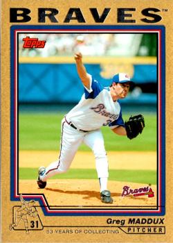 2004 Topps - Gold #140 Greg Maddux Front