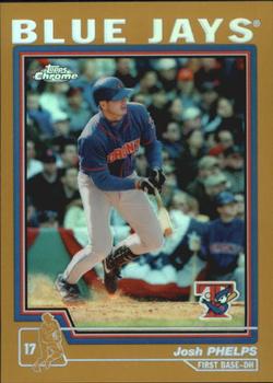 2004 Topps Chrome - Gold Refractors #42 Josh Phelps Front