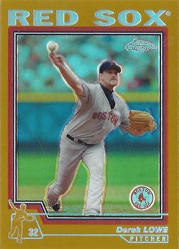 2004 Topps Chrome - Gold Refractors #194 Derek Lowe Front