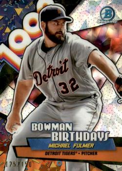 2018 Bowman - Chrome Bowman Birthdays Atomic #BB-MF Michael Fulmer Front