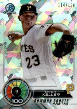 2018 Bowman - Bowman Chrome Scouts' Top 100 Atomic #BTP-9 Mitch Keller Front