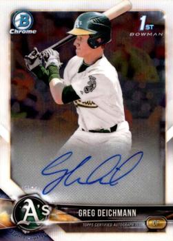 2018 Bowman - Chrome Prospect Autographs #CPA-GD Greg Deichmann Front