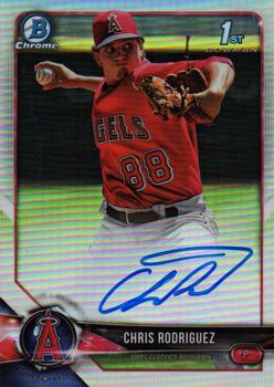 2018 Bowman - Chrome Prospect Autographs Refractor #CPA-CR Chris Rodriguez Front