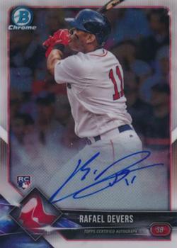 2018 Bowman - Chrome Rookie Autographs #CRA-RD Rafael Devers Front