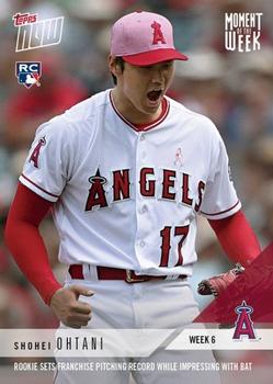 2018 Topps Now Moment of the Week #MOW-6 Shohei Ohtani Front