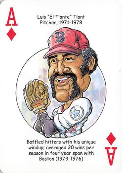 2016 Hero Decks Boston Red Sox Baseball Heroes Playing Cards #A♦ Luis 