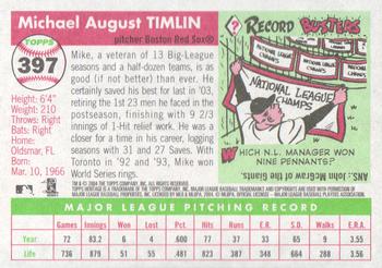 2004 Topps Heritage #397 Mike Timlin Back
