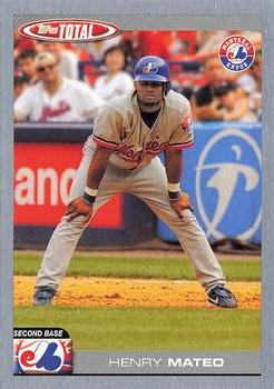 2004 Topps Total - Silver #572 Henry Mateo Front