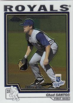 2004 Topps Traded & Rookies - Chrome #T203 Chad Santos Front