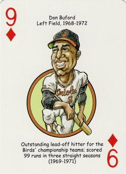 2007 Hero Decks Baltimore Orioles Baseball Heroes Playing Cards #9♦ Don Buford Front