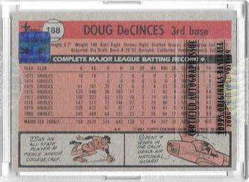 2004 Topps Originals Signature Edition #188 Doug DeCinces Back