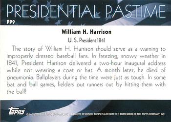 2004 Topps - Presidential Pastime #PP9 William H. Harrison Back