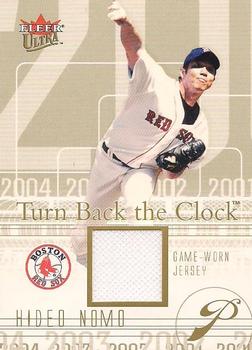 2004 Ultra - Turn Back the Clock Jerseys Gold #TBC-HM Hideo Nomo Front