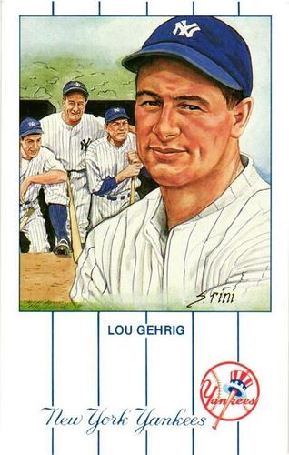 1989 Historic Limited Editions Lou Gehrig Postcards #1 Lou Gehrig Front