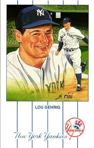 1989 Historic Limited Editions Lou Gehrig Postcards #2 Lou Gehrig Front
