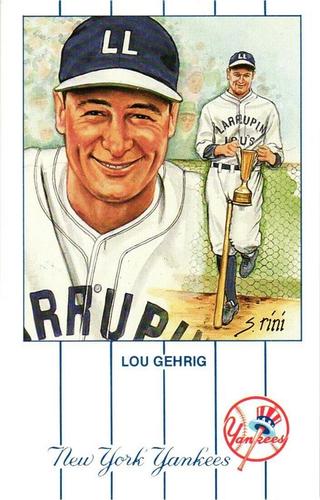 1989 Historic Limited Editions Lou Gehrig Postcards #3 Lou Gehrig Front