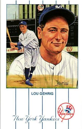 1989 Historic Limited Editions Lou Gehrig Postcards #5 Lou Gehrig Front