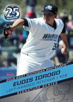 2018 Choice West Michigan Whitecaps #09 Eudis Idrogo Front