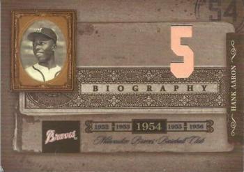 2005 Leaf Certified Materials - Biography #NNO Hank Aaron Front