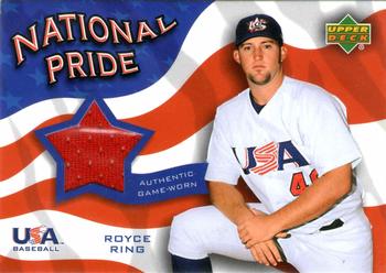 2004 Upper Deck - National Pride Memorabilia Series Two #NPJ-RR Royce Ring Front