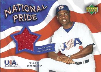 2004 Upper Deck - National Pride Memorabilia Series Two #NPJ-TB Thad Bosley Front