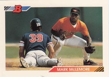 1992 Bowman #446 Mark McLemore Front