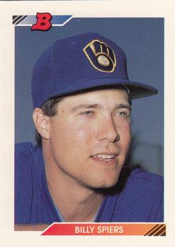 1992 Bowman #536 Bill Spiers Front