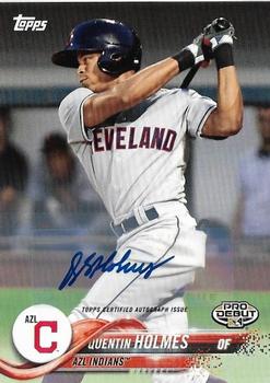 2018 Topps Pro Debut - Autographs #108 Quentin Holmes Front