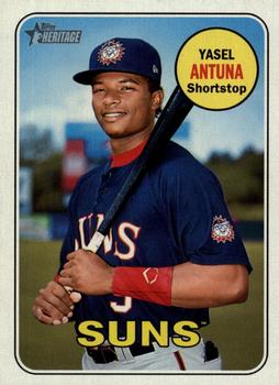 2018 Topps Heritage Minor League #95 Yasel Antuna Front