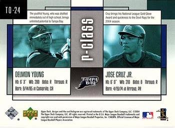 2004 Upper Deck r-class - Taking Over! #TO-24 Delmon Young / Jose Cruz Jr. Back