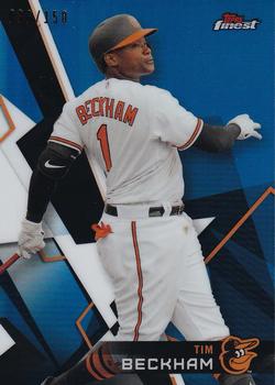 2018 Finest - Blue Refractor #23 Tim Beckham Front