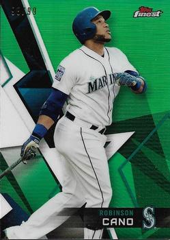 2018 Finest - Green Refractor #35 Robinson Cano Front