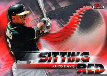 2018 Finest - Sitting Red #SR-KD Khris Davis Front