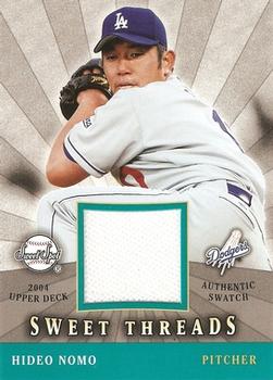 2004 Upper Deck Sweet Spot - Sweet Threads Jersey #STS-HN Hideo Nomo Front