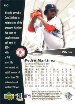 2004 Upper Deck Sweet Spot - Wood #66 Pedro Martinez Back