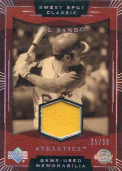 2004 Upper Deck Sweet Spot Classic - Game Used Memorabilia Silver Rainbow #SS-SB Sal Bando Front