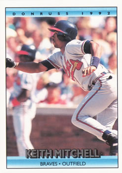1992 Donruss #508 Keith Mitchell Front